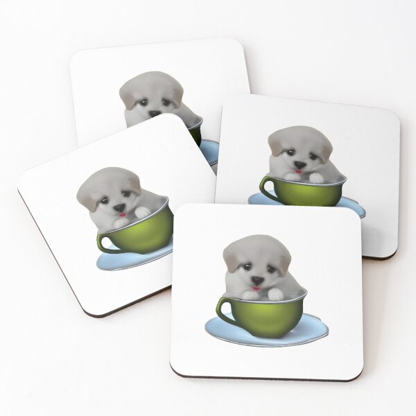 Item preview, Tea cup puppy Artwork designed and sold by The Love Quill.