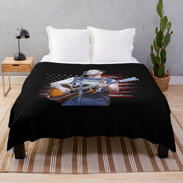Zach Bryan Flag a Zach Bryan Flag a Zach Bryan Flag Throw Blanket