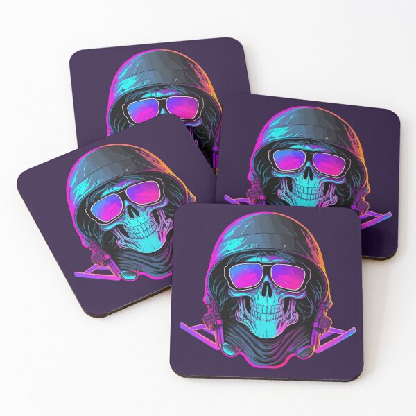 Item preview, Synthwave Night Motorcycle Reaper designed and sold by ChasmicArt.