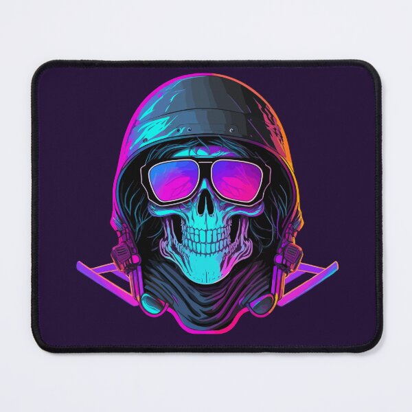 Item preview, Synthwave Night Motorcycle Reaper designed and sold by ChasmicArt.