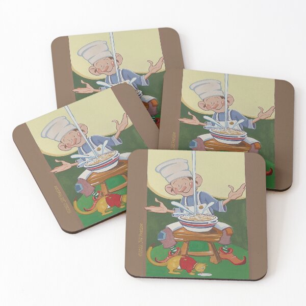 Item preview, Gnome with cereal and cat drinking milk designed and sold by ActionPratzon.