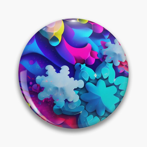 Artikelvorschau, Abstract Colorful Snowflake Pattern Digital Painting entworfen und verkauft von CodeAndColors.
