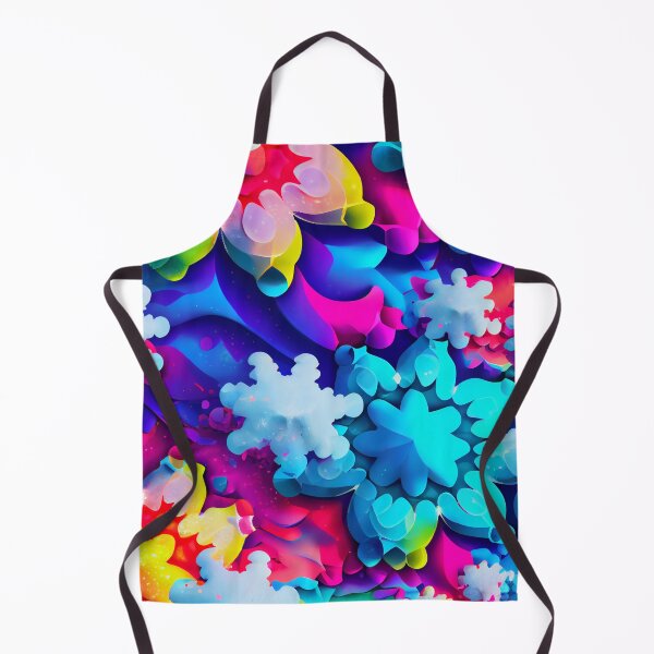 Aperçu de l'œuvre Abstract Colorful Snowflake Pattern Digital Painting créée et vendue par CodeAndColors.