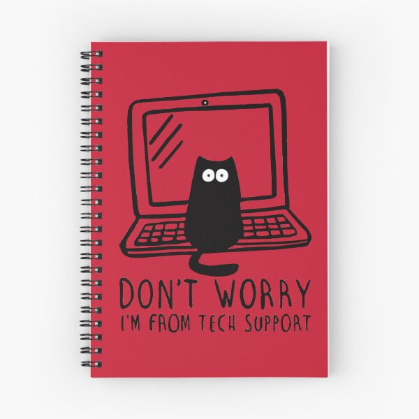 Item preview, Black Cat Technical Support Computer Transparent designed and sold by Rowena Jones.