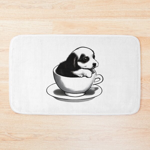 Item preview, Tea cup puppy Artwork designed and sold by The Love Quill.