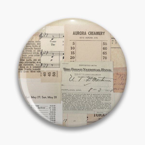 Item preview, Vintage Neutral Paper Ephemera Collage designed and sold by ArtsyValhalla.