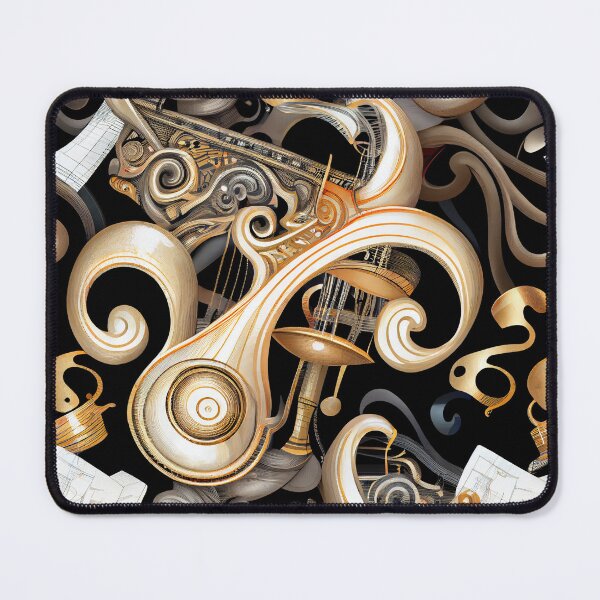 Artikelvorschau, Light Elegant Music Aesthetic Digital Painting entworfen und verkauft von CodeAndColors.