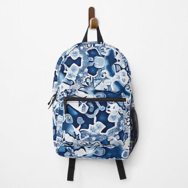 Item preview, Blue and White Elegant Snowflake Pattern Digital Painting designed and sold by CodeAndColors.