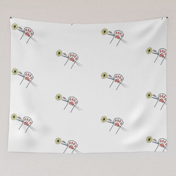 Item preview, cat holding flowers  designed and sold by bmiller64.