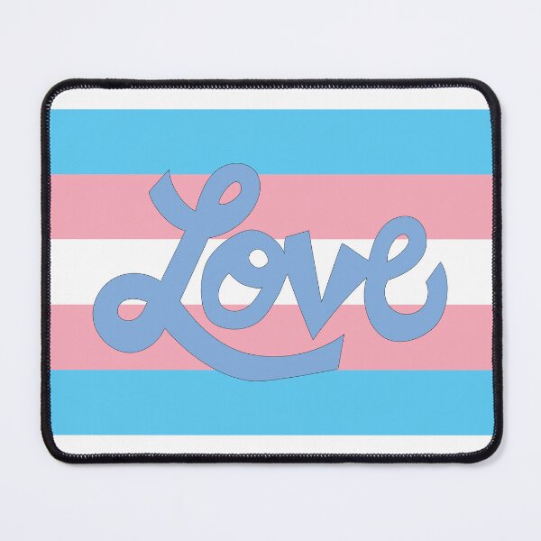 Item preview, Transgender pride flag with Love text designed and sold by AngelDawnDesign.
