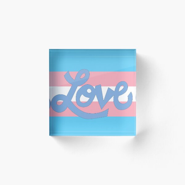 Item preview, Transgender pride flag with Love text designed and sold by AngelDawnDesign.