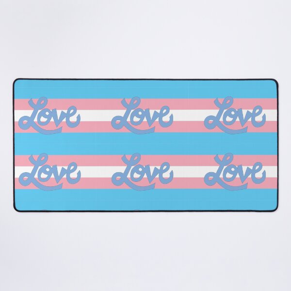 Item preview, Transgender pride flag with Love text designed and sold by AngelDawnDesign.