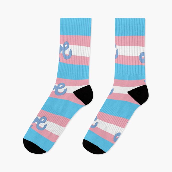 Item preview, Transgender pride flag with Love text designed and sold by AngelDawnDesign.