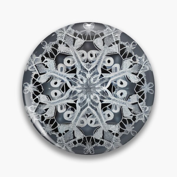 Artikelvorschau, Elegant Photographic Black and White Snowflake Winter Digital Painting entworfen und verkauft von CodeAndColors.