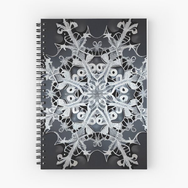 Item preview, Elegant Photographic Black and White Snowflake Winter Digital Painting designed and sold by CodeAndColors.