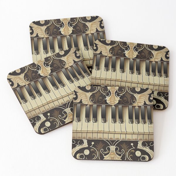 Item preview, Elegant Fancy Cartoon Piano Pattern Digital Painting designed and sold by CodeAndColors.