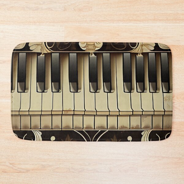 Artikelvorschau, Elegant Fancy Cartoon Piano Pattern Digital Painting entworfen und verkauft von CodeAndColors.