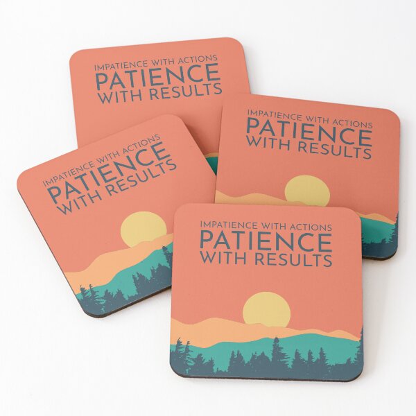 Item preview, Inspirational Patience Quote (Naval Ravikant) designed and sold by TKsuited.