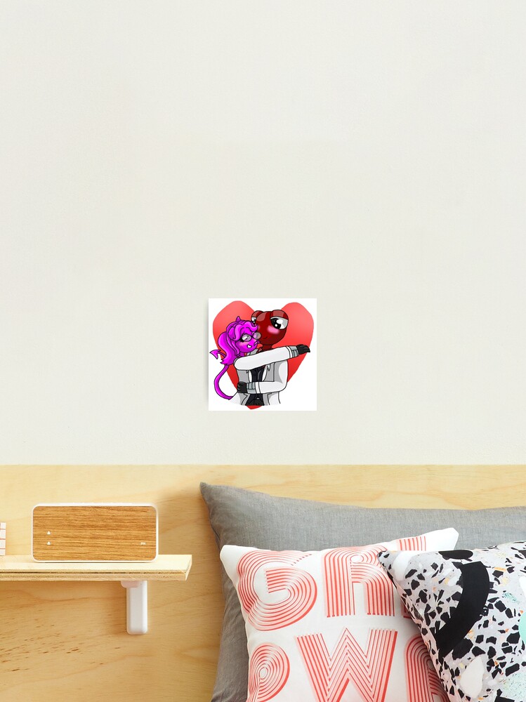 Red X Magenta (Rainbow Friends OC X Canon) Art Board Print for