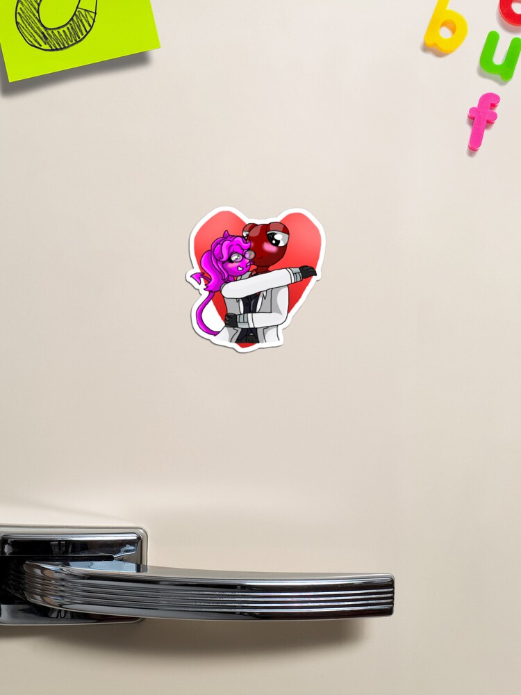 Red X Magenta (Rainbow Friends OC X Canon) Sticker for Sale by Deception  The Shadow Dragon