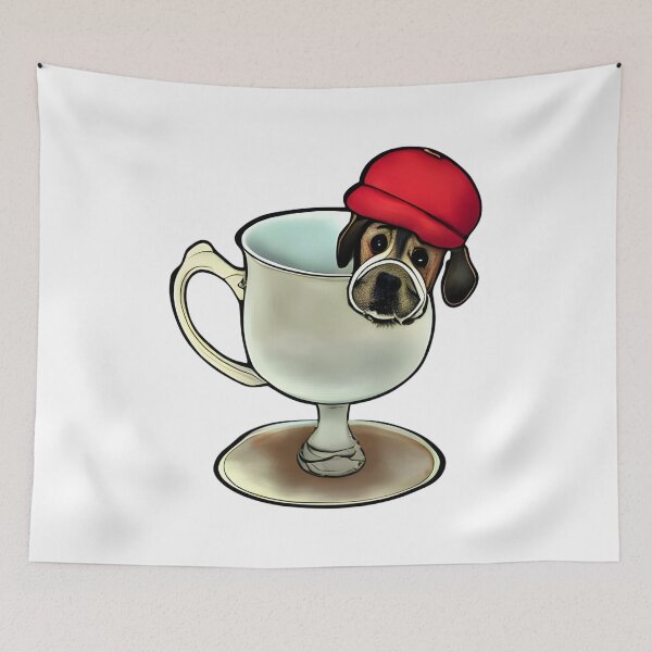 Item preview, Tea cup dog Artwork designed and sold by The Love Quill.
