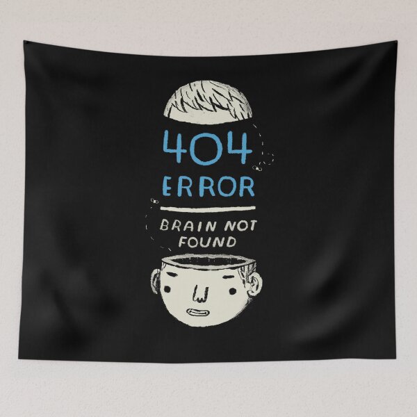 Item preview, 404 error - brain not found designed and sold by louros.