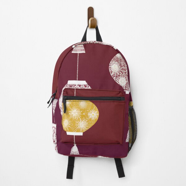 Item preview, Vietnamese Burgundy Print Duvet designed and sold by Naomi Gutierrez Parrish.
