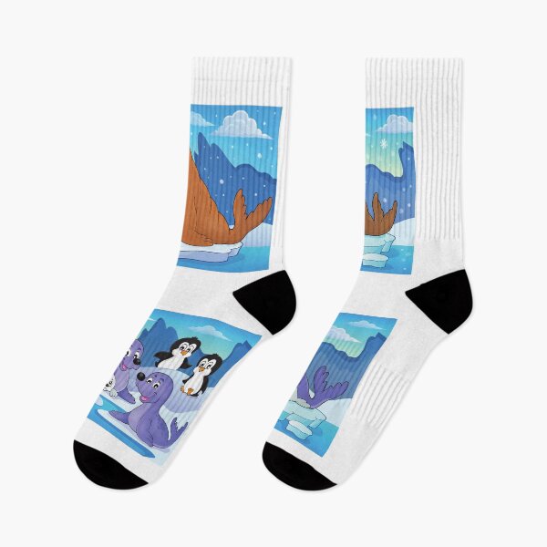 Item preview, Cute residents of Antarctica seals and penguins designed and sold by Sticker-Palace-.