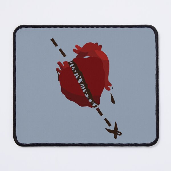 Item preview, scissor marks cut heart clipart organ designed and sold by strawbsurprise.