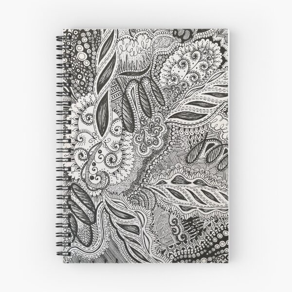 Item preview, Black and White Zentangle Pen Design designed and sold by CosmicHeartSeed.