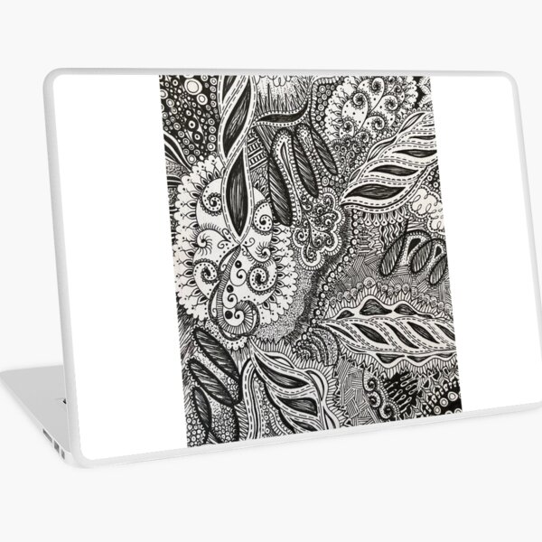 Black and White Zentangle Pen Design Greeting Card for Sale by  CosmicHeartSeed