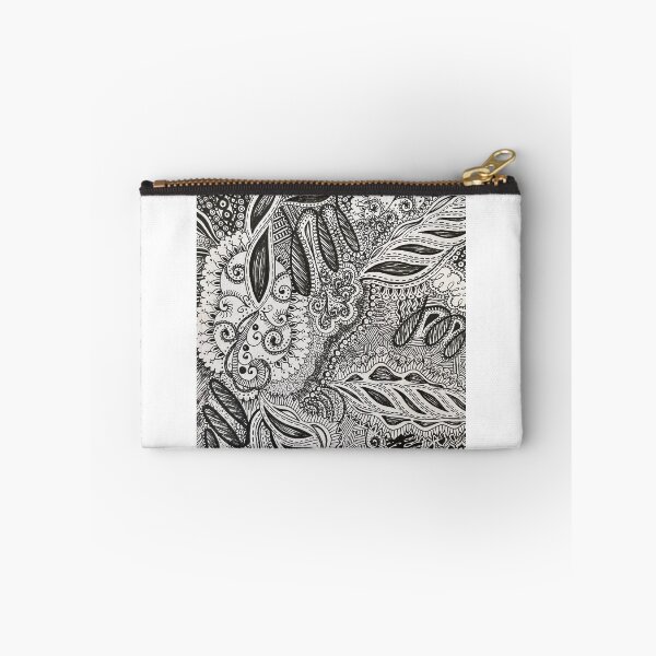 Item preview, Black and White Zentangle Pen Design designed and sold by CosmicHeartSeed.