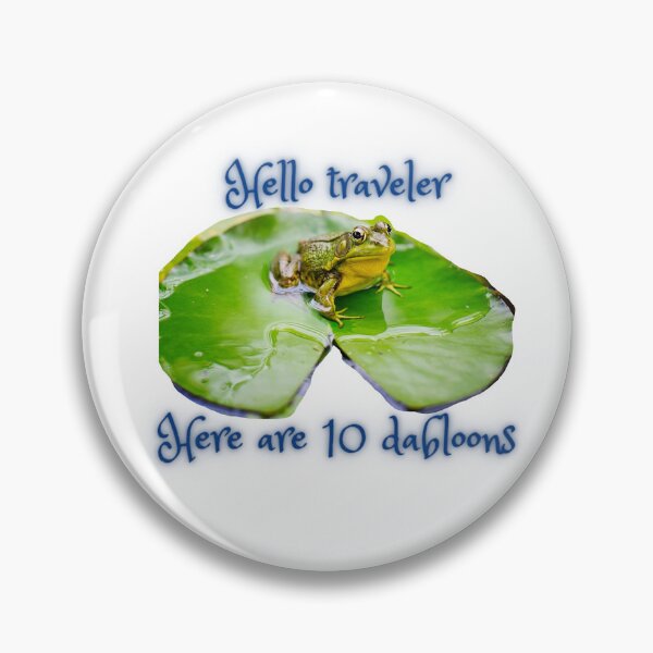 Item preview, Dabloons Frog | Doubloons Frog | Hello Traveler Frog | Dabaloons Frog | 10 Dabloons designed and sold by ShireFolk.