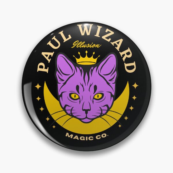 Item preview, PAUL NAME: PAUL PURPLE WIZARD CAT DESIGN. designed and sold by AlexRelax.