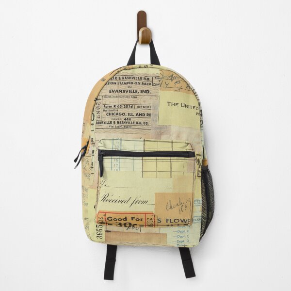 Item preview, Vintage Golden Yellow Paper Ephemera Mixed Media Collage designed and sold by ArtsyValhalla.