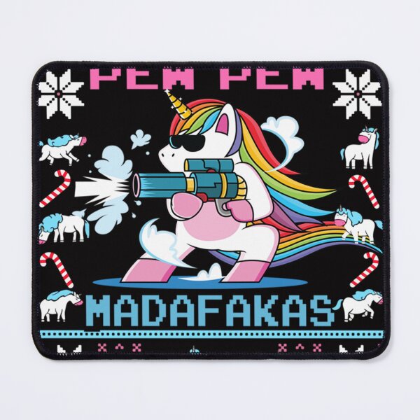 Item preview, Unicorn Pew Pew Madafakas Ugly Christmas Sweater designed and sold by JohnRBliss.