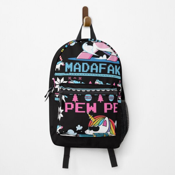 Item preview, Unicorn Pew Pew Madafakas Ugly Christmas Sweater designed and sold by JohnRBliss.