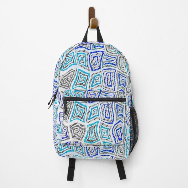 Item preview, Spliced Squares (Blue) designed and sold by Sarah Kurdila.