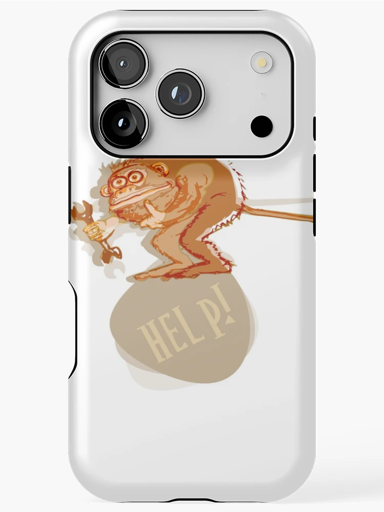 Thumbnail 1 of 4, iPhone Case, Help monkey designed and sold by Rif Khasanov.