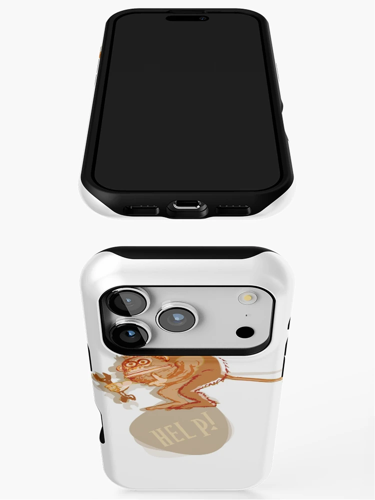 Thumbnail 3 of 4, iPhone Case, Help monkey designed and sold by Rif Khasanov.