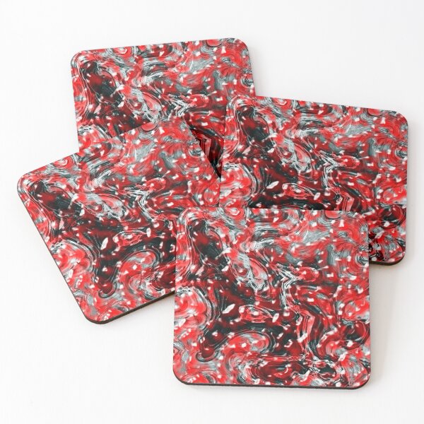 Item preview, Red and Black Abstract Liquid Gore Pattern designed and sold by MarkUK97.