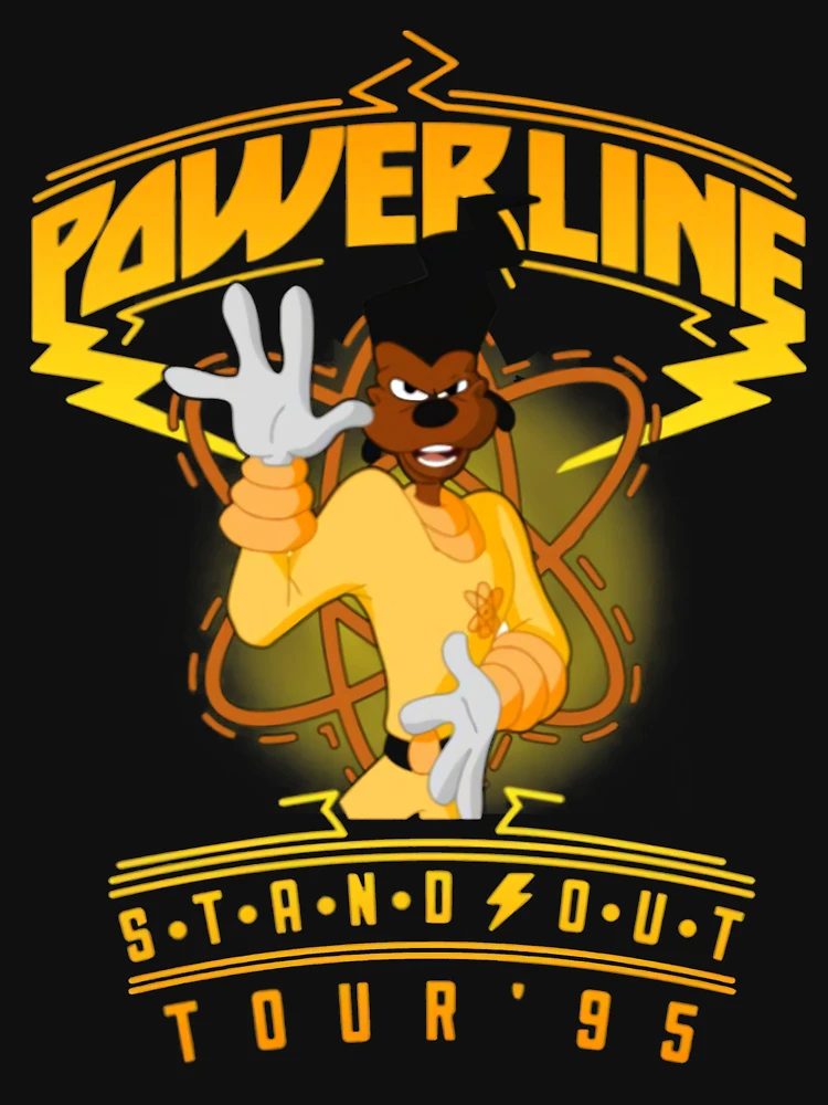 A Goofy Movie Powerline Stand Out Powerline World Tour ’95 | Essential  T-Shirt