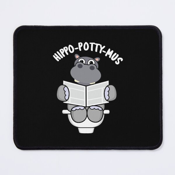 Item preview, Hippo-potty-mus Funny Hippo Puns (Dark BG) designed and sold by punnybone.