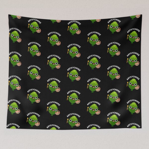Item preview, Artsychoke Funny Artichoke Puns (Dark BG) designed and sold by punnybone.