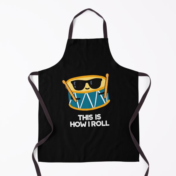 Item preview, This Is How I Roll Funny Drummer Drum Puns (Dark BG) designed and sold by punnybone.