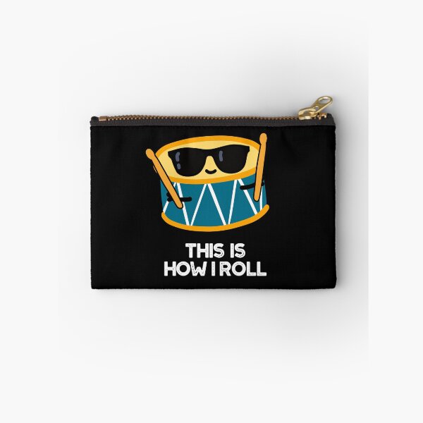 Item preview, This Is How I Roll Funny Drummer Drum Puns (Dark BG) designed and sold by punnybone.