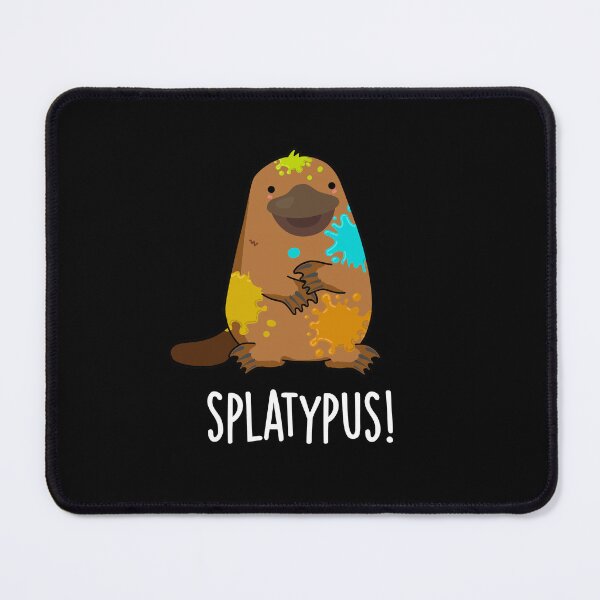 Item preview, Splatypus Funny Animal Platypus Puns (Dark BG) designed and sold by punnybone.