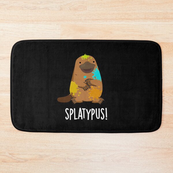 Item preview, Splatypus Funny Animal Platypus Puns (Dark BG) designed and sold by punnybone.