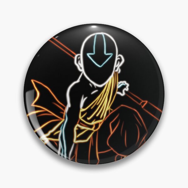 Aperçu de l'œuvre Neon Aang le dernier maître de l'air créée et vendue par Poddibly.