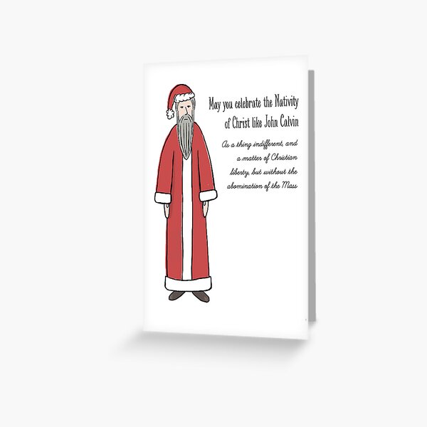 Item preview, A John Calvin Christmas designed and sold by Chris Corbin.